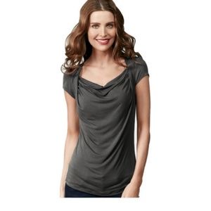 CAbi Short Sleeve Top Size M